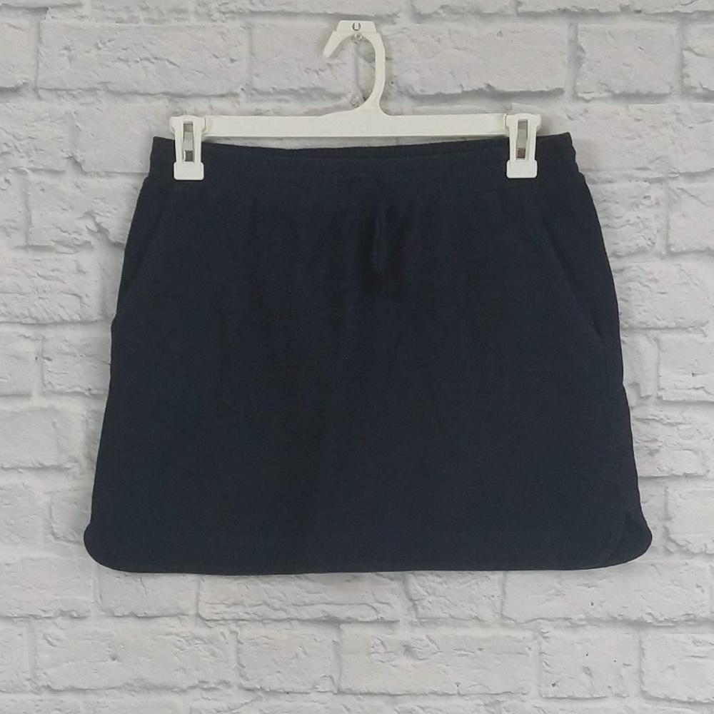 LOFT | Navy Blue Terry Tie Waist Summer Skirt